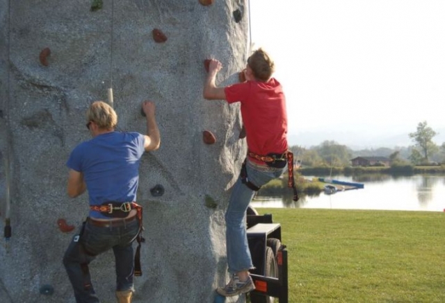 Starting the climb